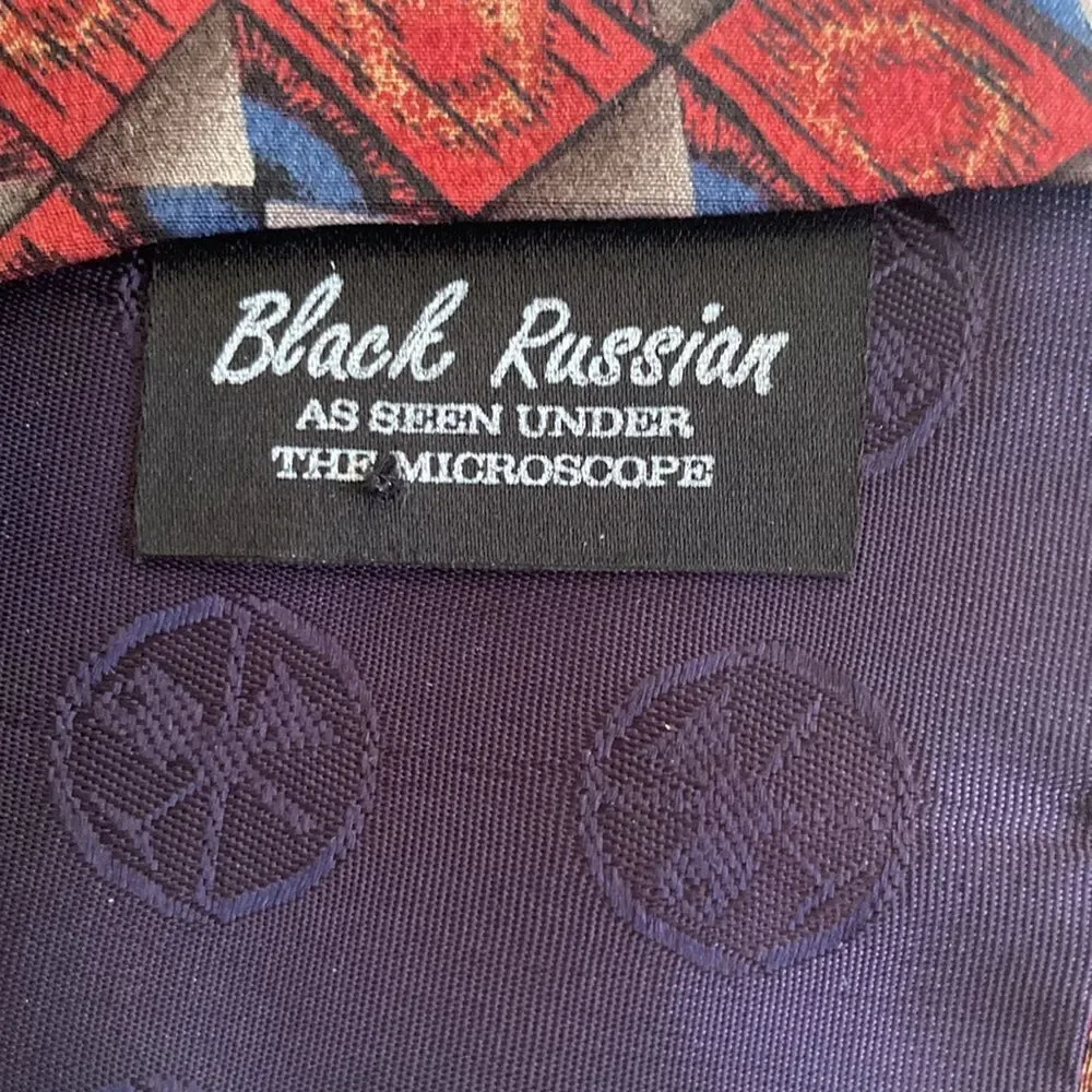Men’s 100% Silk Tie Molecular Expressions Cocktail Collection EUC Made 🇺🇸 USA
